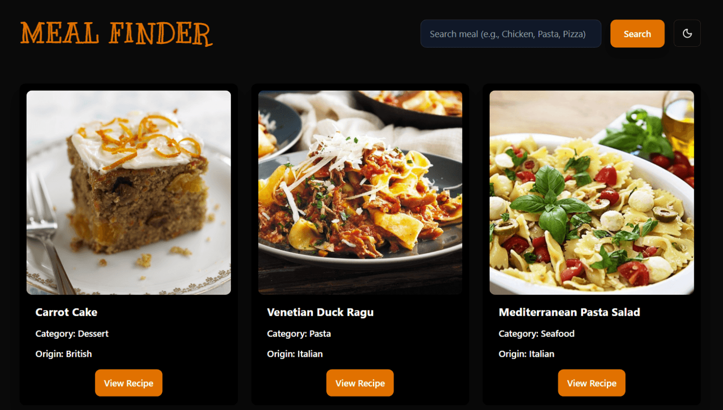 Meal Finder