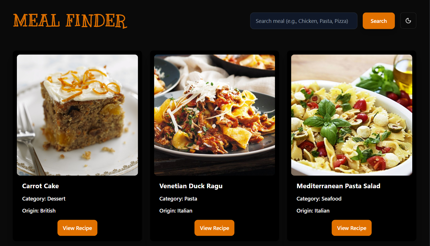 Meal Finder